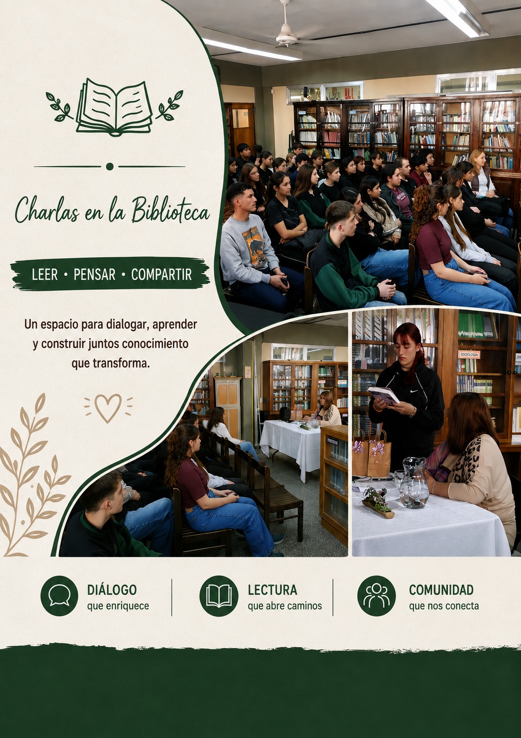 Charla con la escritora Mónica Grinóvero